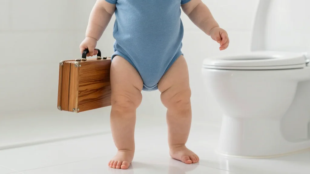 Toddler's Quirky Pee Posture Mirrors Poop Routine