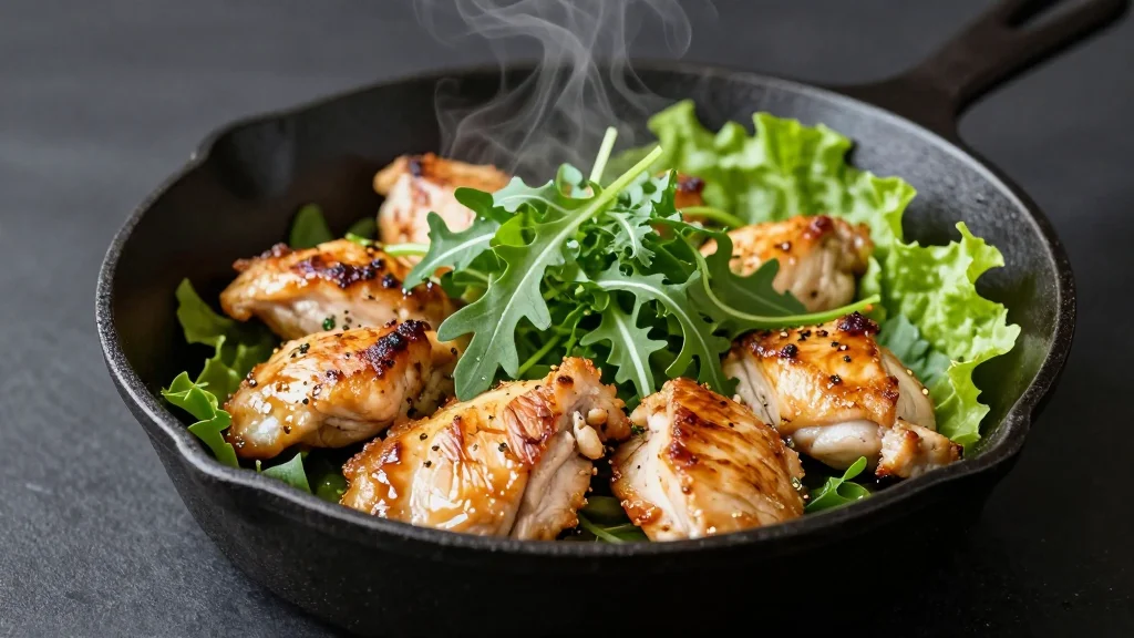 Tarragon Chicken with Spring Greens