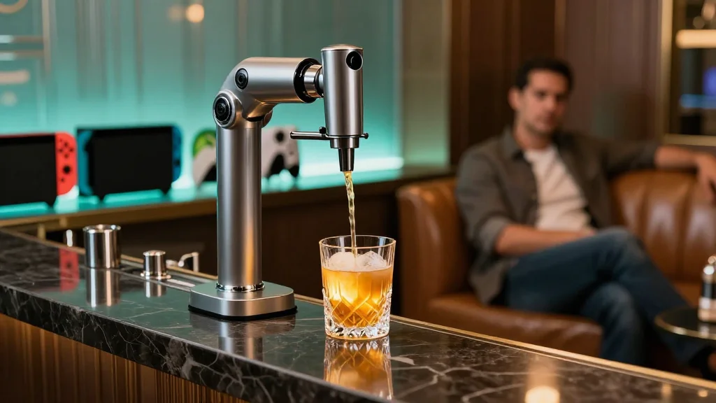 New Portal Lounge in Minneapolis Combines Gaming, Cocktails, and a Robot Bartender