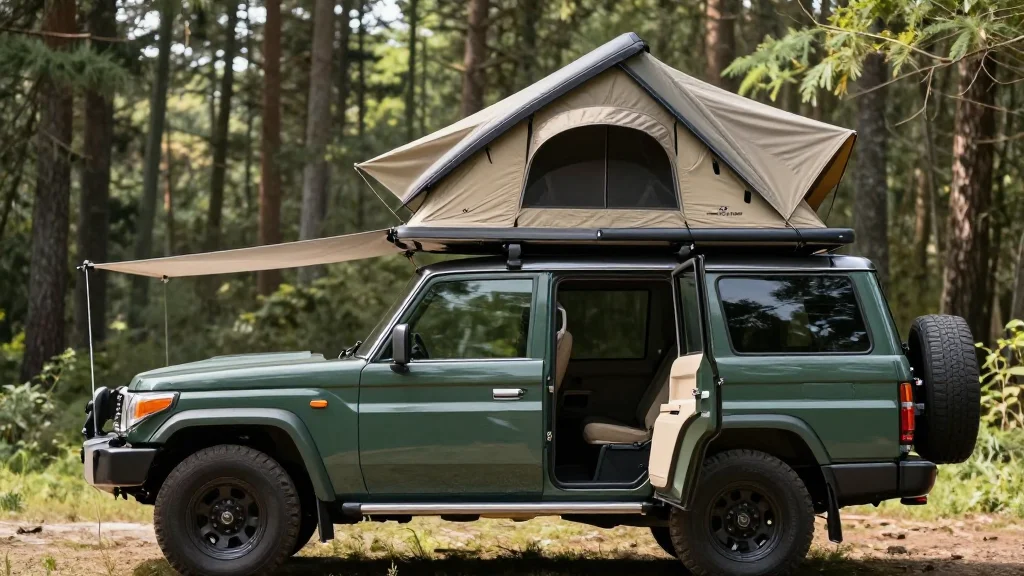 Japanese Glamping OG Blows up the Rooftop Tent Camping Space