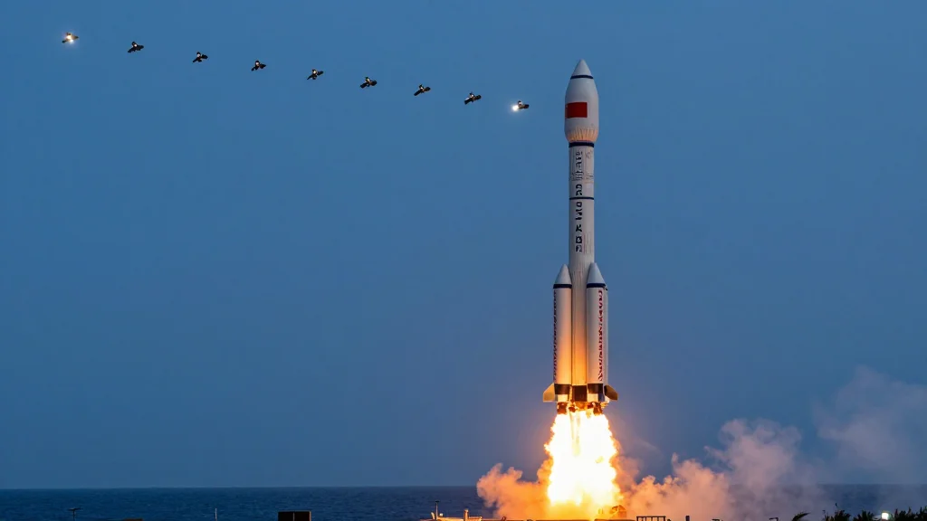 Chang Zheng 8 Launches 18 Qianfan Internet Satellites