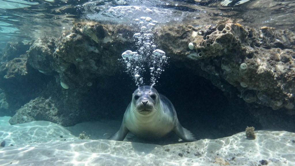 Rare Seals Spotted Snoozing in an Underwater ‘Bubble Cave’