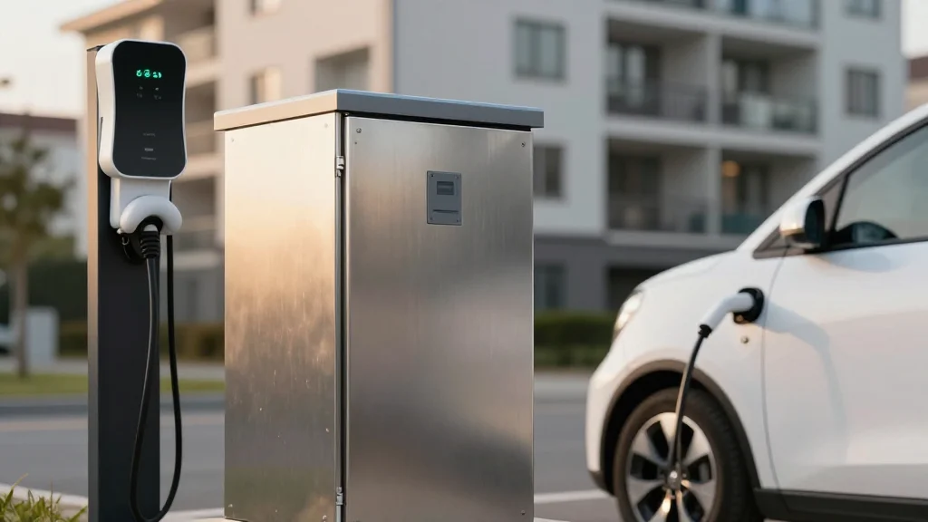 Neighborhood Battery Combined With Solar & EV Chargers