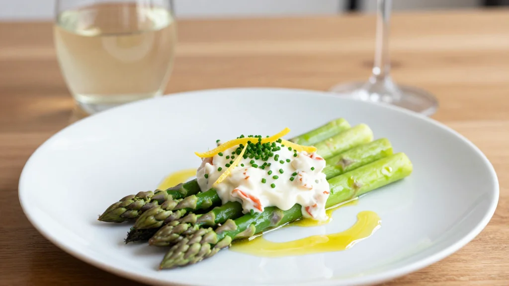 Recipe: Asparagus with Crab Mayonnaise Might Be the Quickest, Tastiest Lunch of the Season