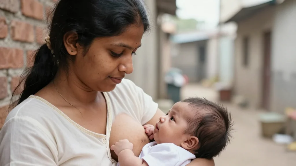 Study Shows Exclusive Breastfeeding Rates Lag Behind in India's Urban Slums