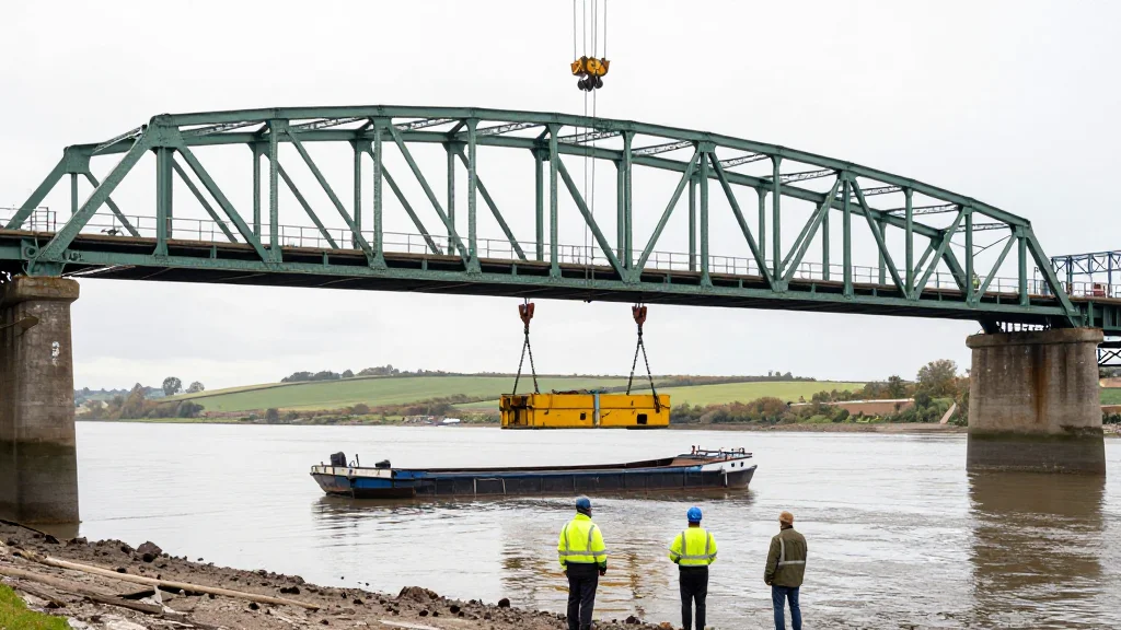 ‘Unique Engineering Challenge’ as Mid-Century Bridge Is Lifted Clear of River Hull