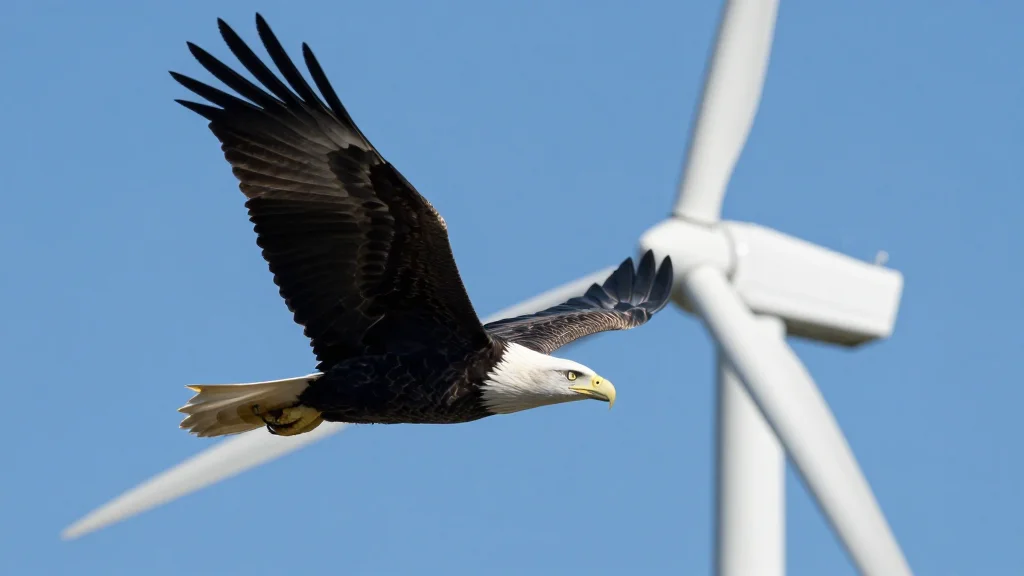 Fake Eagle Photo Debunked; Turbines Kill Far Fewer Birds