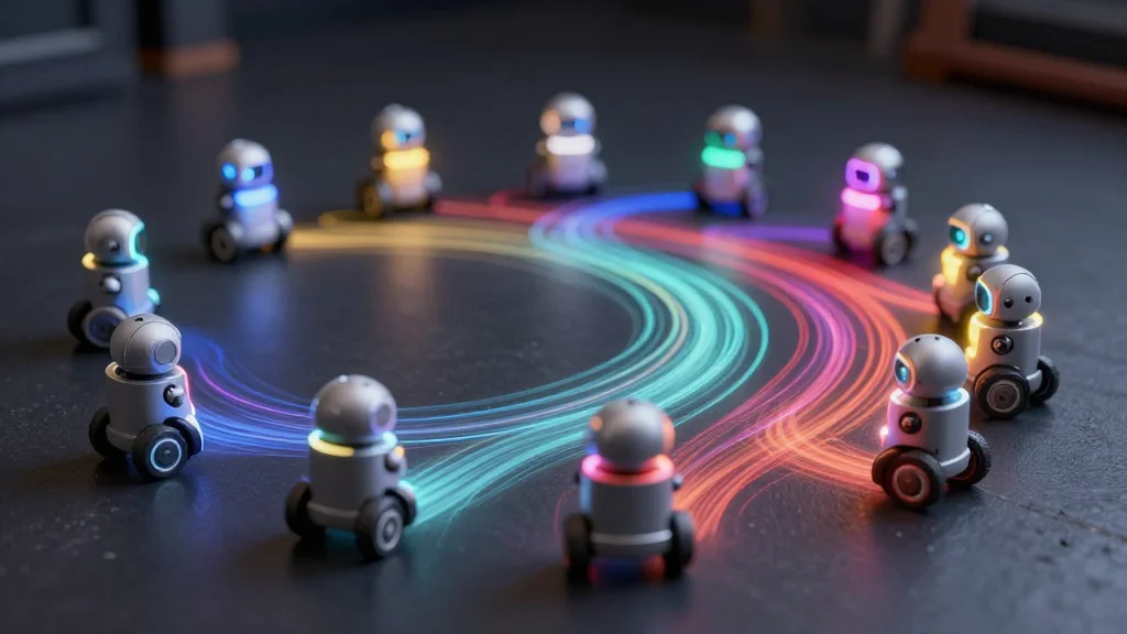 Robot Swarms Turn Music Into Moving Light Paintings