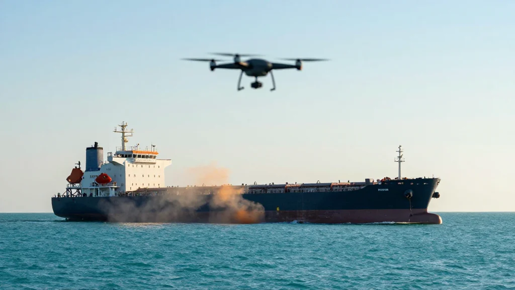 Iran Ceasefire Tested as Drone Sets Cargo Ship Aflame Off Qatar, Raising Gulf Shipping Risks