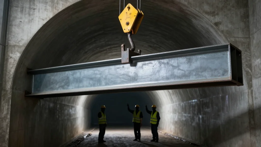 First Steel Beams for DUNE Start to Be Lowered Underground