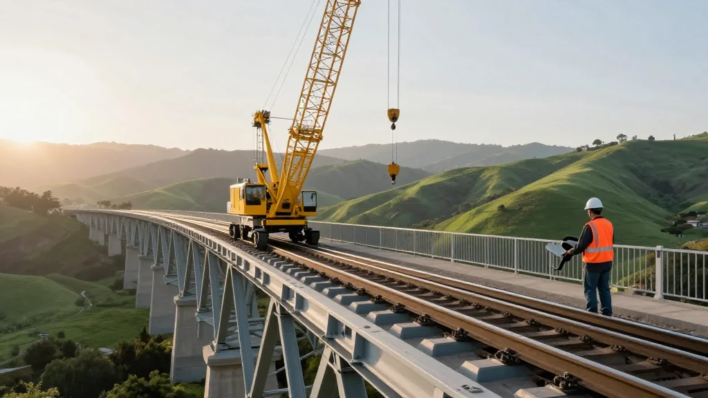 Old Photo Misleads: Viaduct Now Connected, Track Laying