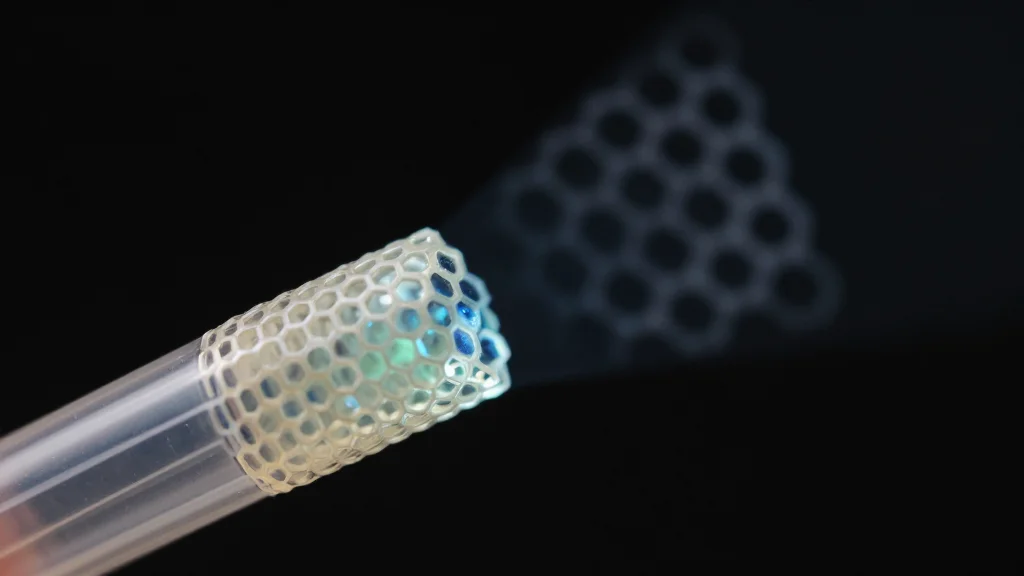 Physics-Guided Network Eliminates Honeycomb Artifacts in Fiber Endoscopy