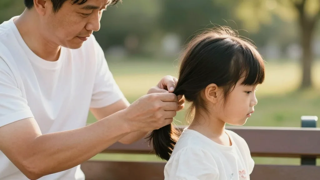 Isle of Man Dads Join ‘Ponytail Club’ to Master Daughters’ Hair Styling