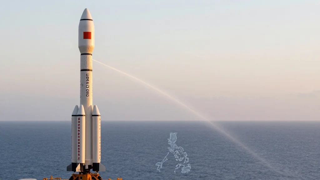 China Rocket Debris: Drop Zones Within Philippine Exclusive Economic Zone