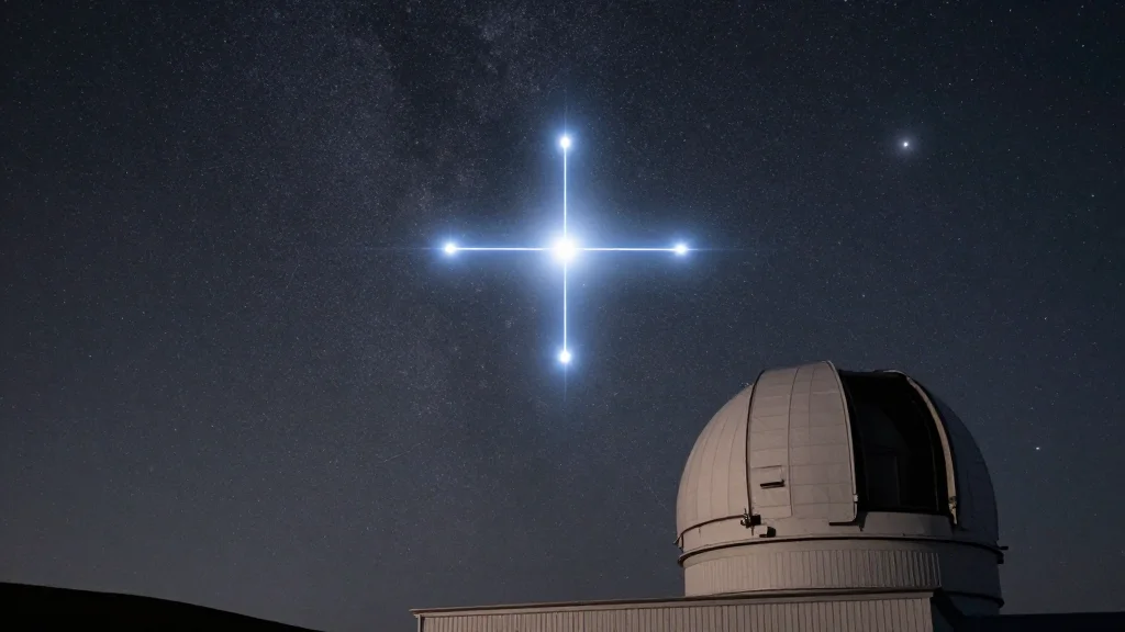 Rare Einstein Cross Lens Reveals Ancient Stars in Young Galaxy, Challenging Evolution Models