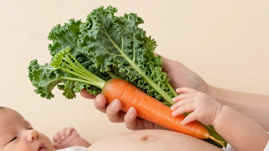 Durham Study Finds Prenatal Kale and Carrot Exposure Shapes Infant Flavor Preferences