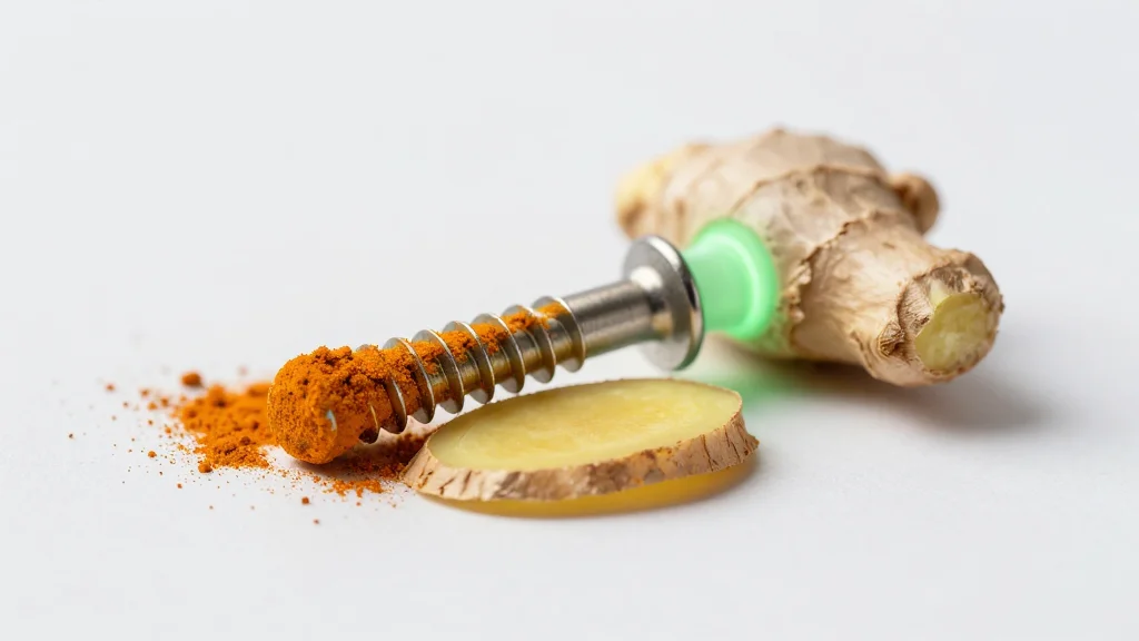 Turmeric‑Ginger Coating Doubles Bone Bonding, Cuts Bacteria, Cancer Cells