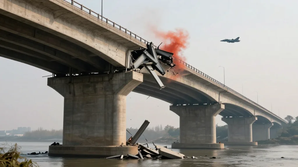 Iranian Bridge Destroyed After Trump's Bomb Threat