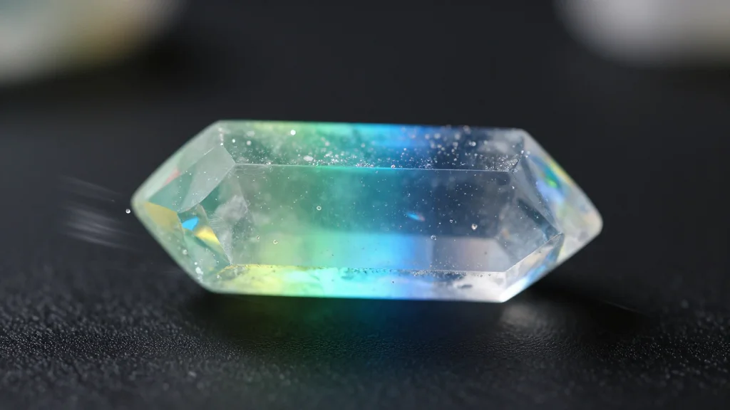 A Crystal that Changes Fluorescence Color and Moves when Heated