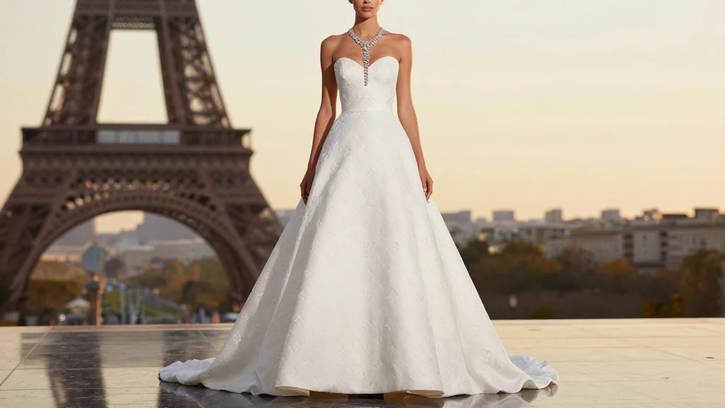 Zendaya Stuns in Custom Louis Vuitton Bridal Gown at Paris Premiere of “The Drama”