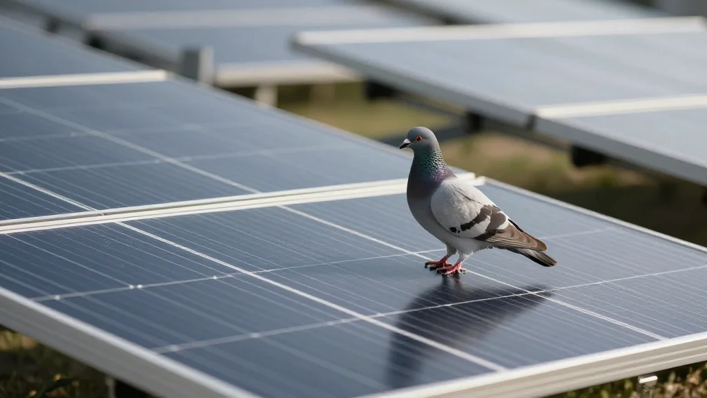 New Solar Panel Grid Shields PV Systems From Pigeons