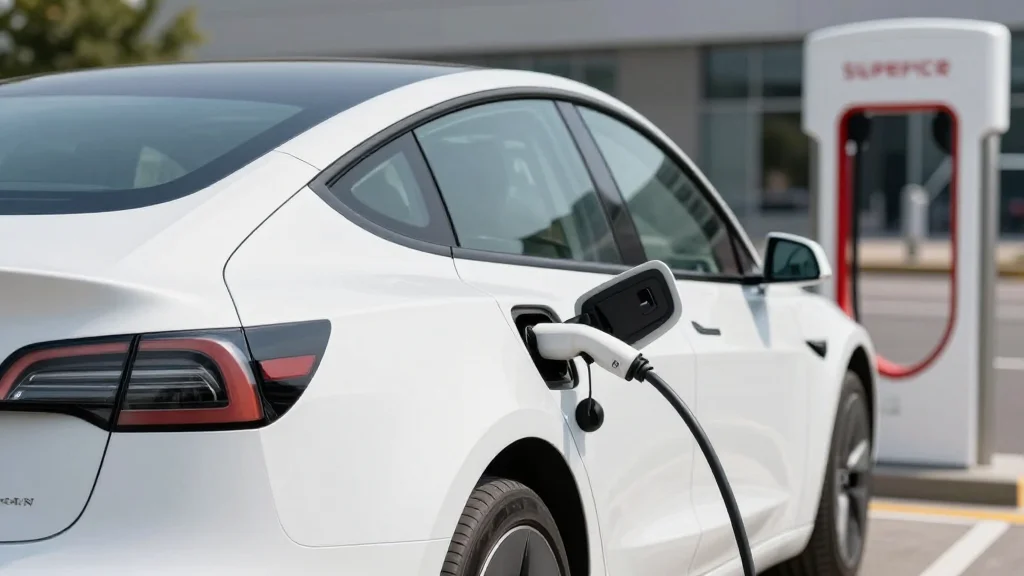 Tesla Offers Free Supercharging for a Year on Its Electric Sedan