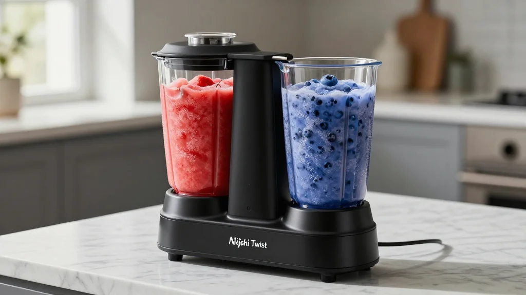 Ninja Slishi Twist Doubles Frozen Fun with Dual Drink Compartments
