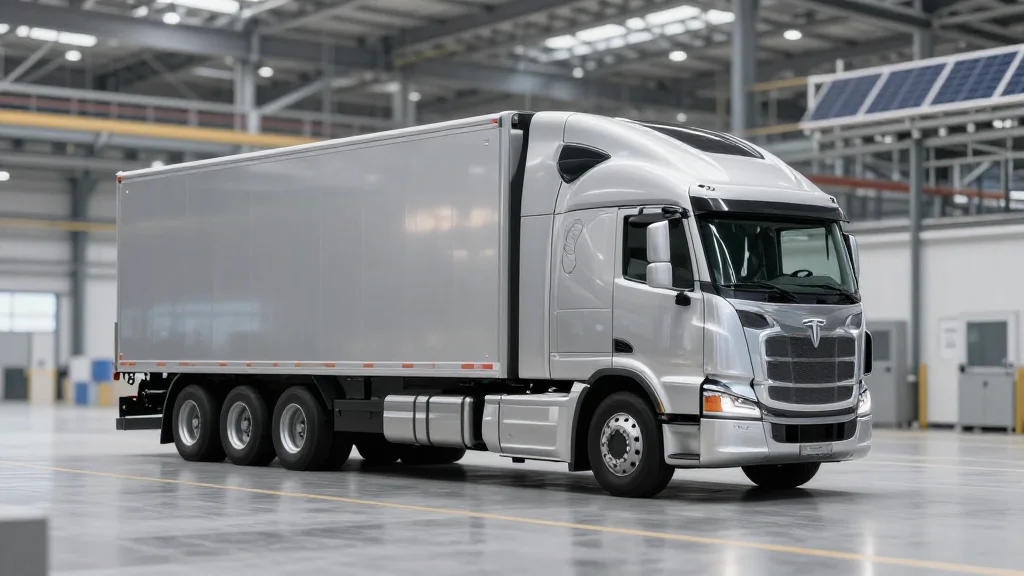 First Tesla Semi Electric Truck Rolls Off High Volume Production Line