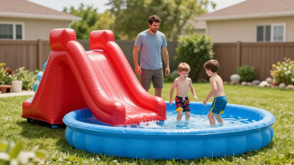 Mechanic Builds DIY Backyard Water Park for £1,000 Slide, Sparks Viral Craze
