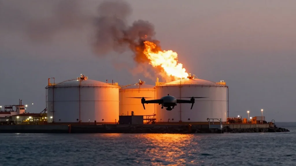Ukrainian Drones Hit St. Petersburg Oil Terminal Ahead of Putin's Economic Forum