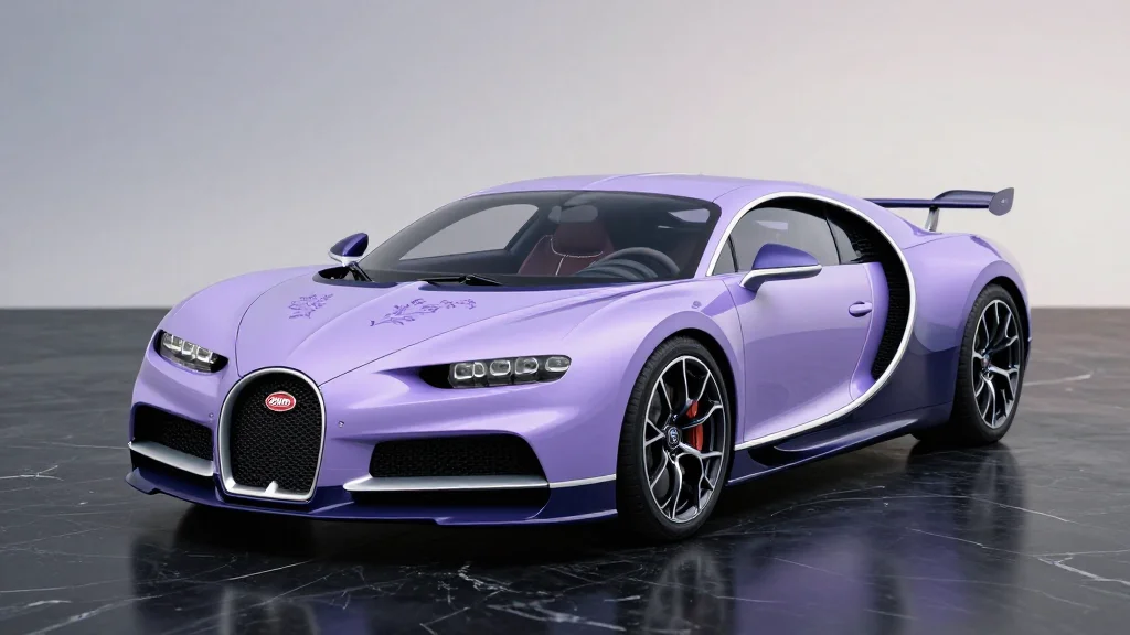 Bugatti Rolls Out One‑Off Lavender ‘Caroline’ W16 Mistral Hypercar