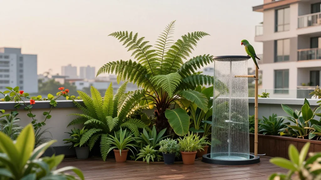 Retired Bengaluru Engineer Turns 600‑sq‑ft Terrace Into Mini Rainforest with 100 Plant Varieties