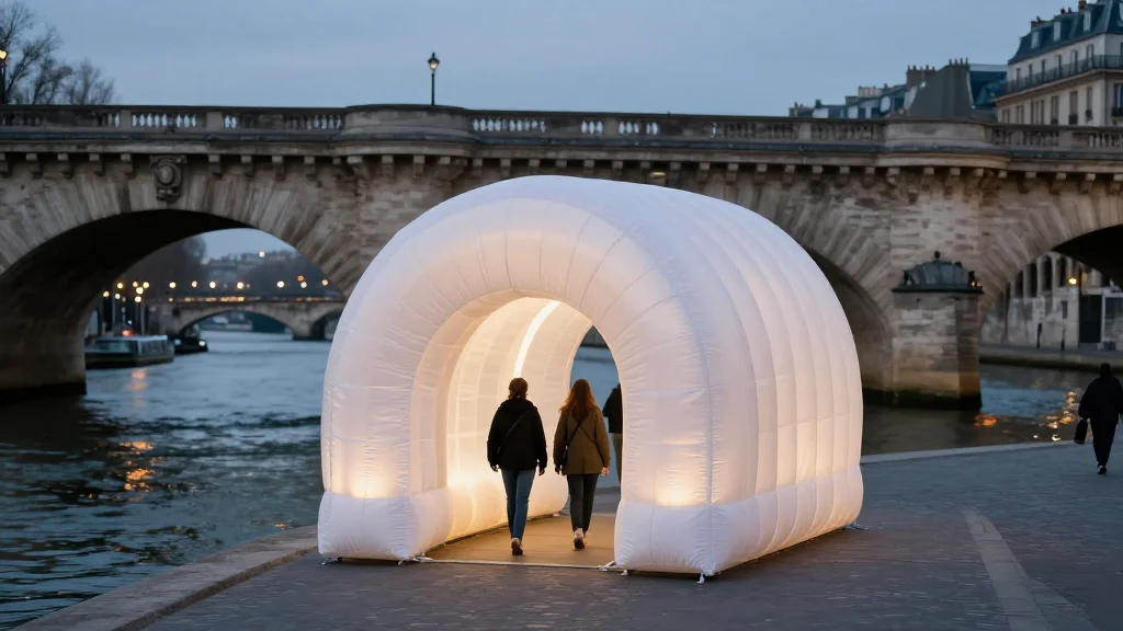 JR’s Inflatable ‘Cave’ Turns Paris’ Pont Neuf Into Walkable Art Installation
