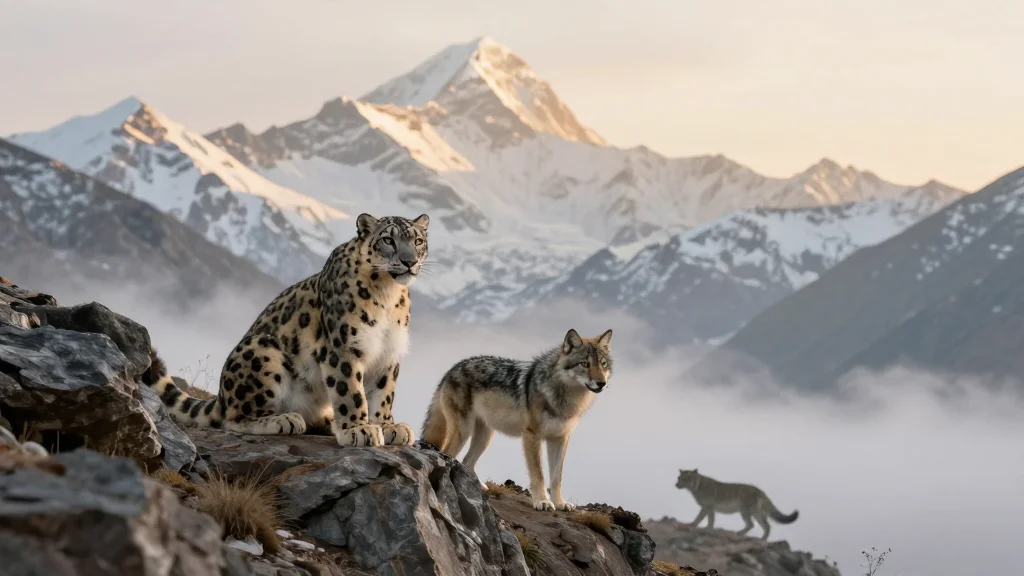 Prey Diversity Enables Snow Leopards, Leopards, Wolves Coexistence