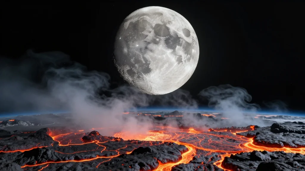 How a Giant Moon and a Steam Atmosphere Built the Recipe for Life