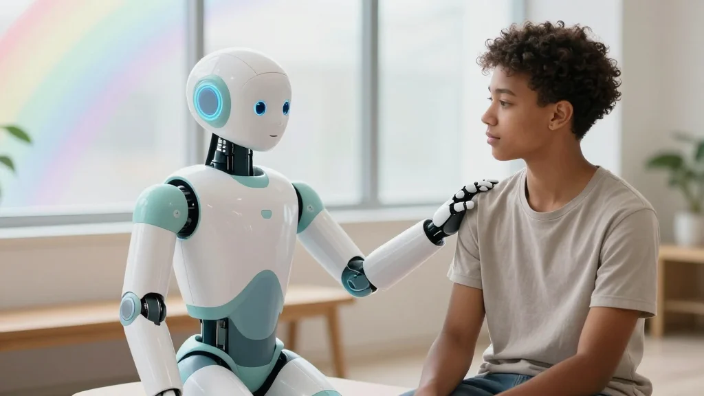 Socially Assistive Robot Improves Mental Wellbeing in LGBTQ+ Youth at Risk of Self‑Harm