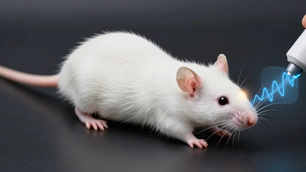 Ultrasound‑Activated Nanoparticles Light Up Deep Tissue in Mice