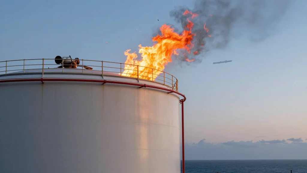 Fujairah Oil Facility Catches Fire From Drone Debris