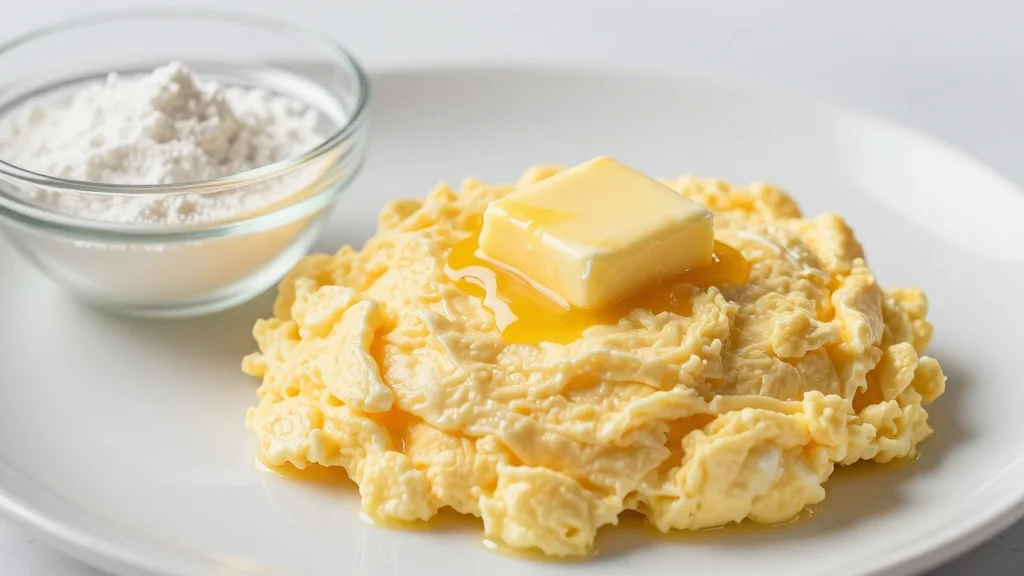 Why You Should Be Whisking Cornstarch Into Scrambled Eggs