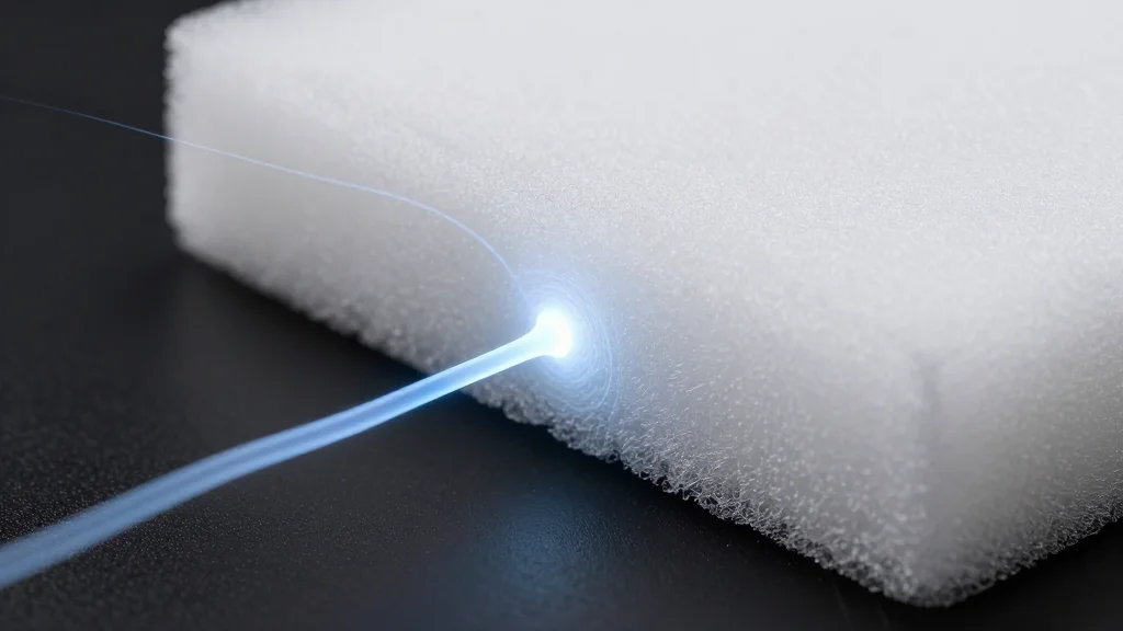 Void-Filled Material Stops Intense Electron Beam