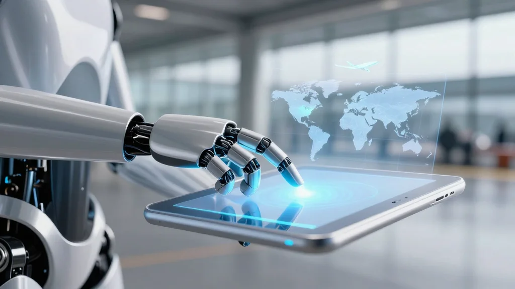 Humanoid Robot Books Flight Using Trackpad-Controlled Mouse
