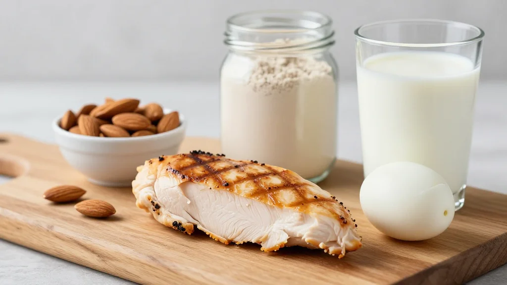 Dietary Protein Intake, Inflammatory Biomarkers, Genetic Susceptibility, and the Incidence of Sarcopenia: A Prospective Population-Based Study