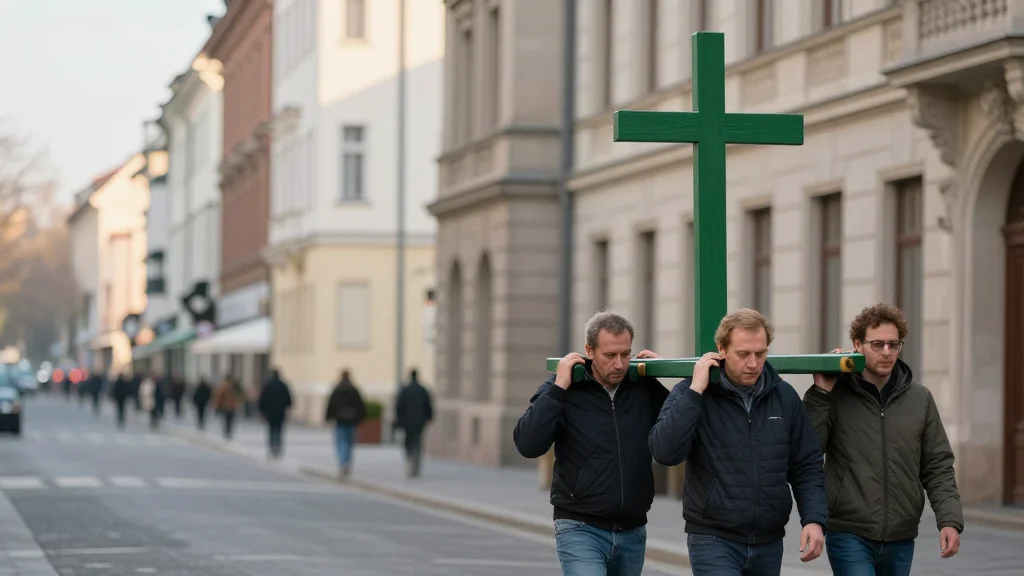 Berlin’s Good Friday Procession Links Faith and Mental‑Health with 80‑kg Green Cross