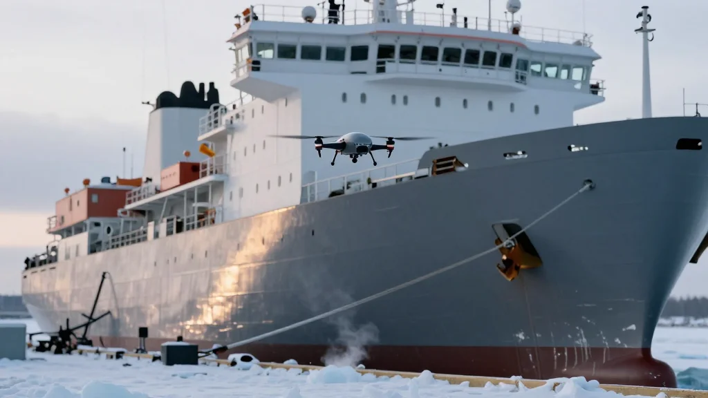 Ukrainian Drones Hit Russian Icebreaker Under Construction at Vyborg Shipyard