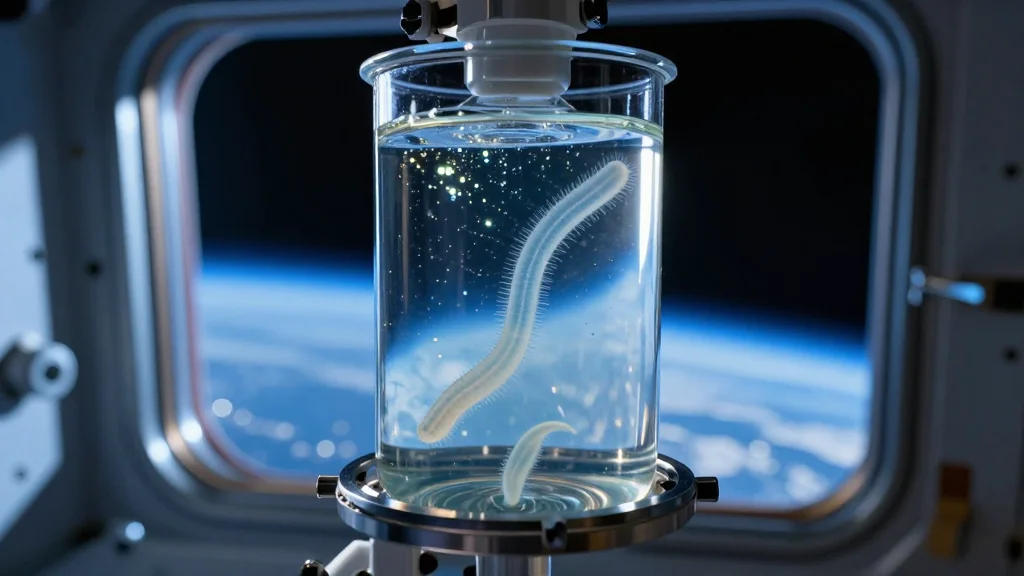 British 'Space Worms' Reach ISS to Test Microbial Support for Moon Missions