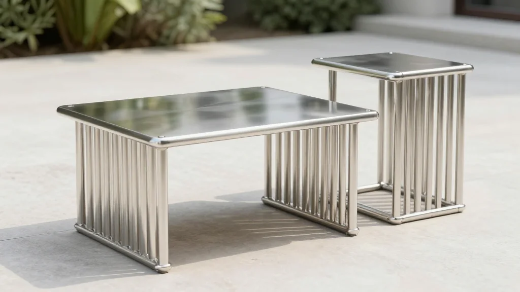 Haldane Unveils Scaffold‑Inspired Stainless Steel Outdoor Tables