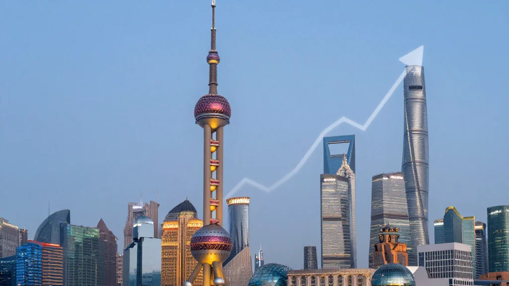China's Shanghai and Shenzhen Indices Log Fifth Weekly Gain, Reach Two‑Month Highs