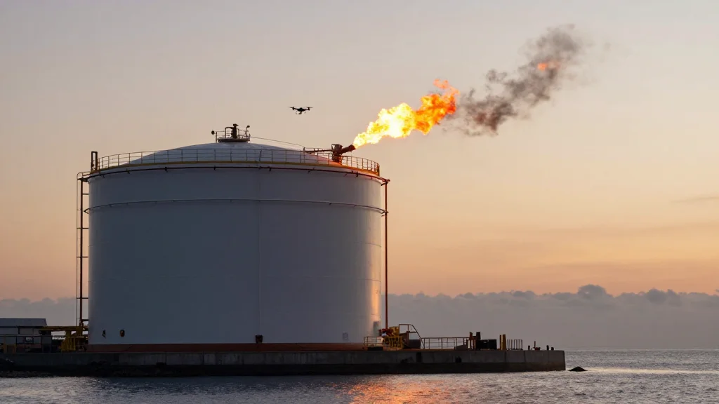 Iranian Drone Attack Halts LNG, Sparks Dual Energy Shock
