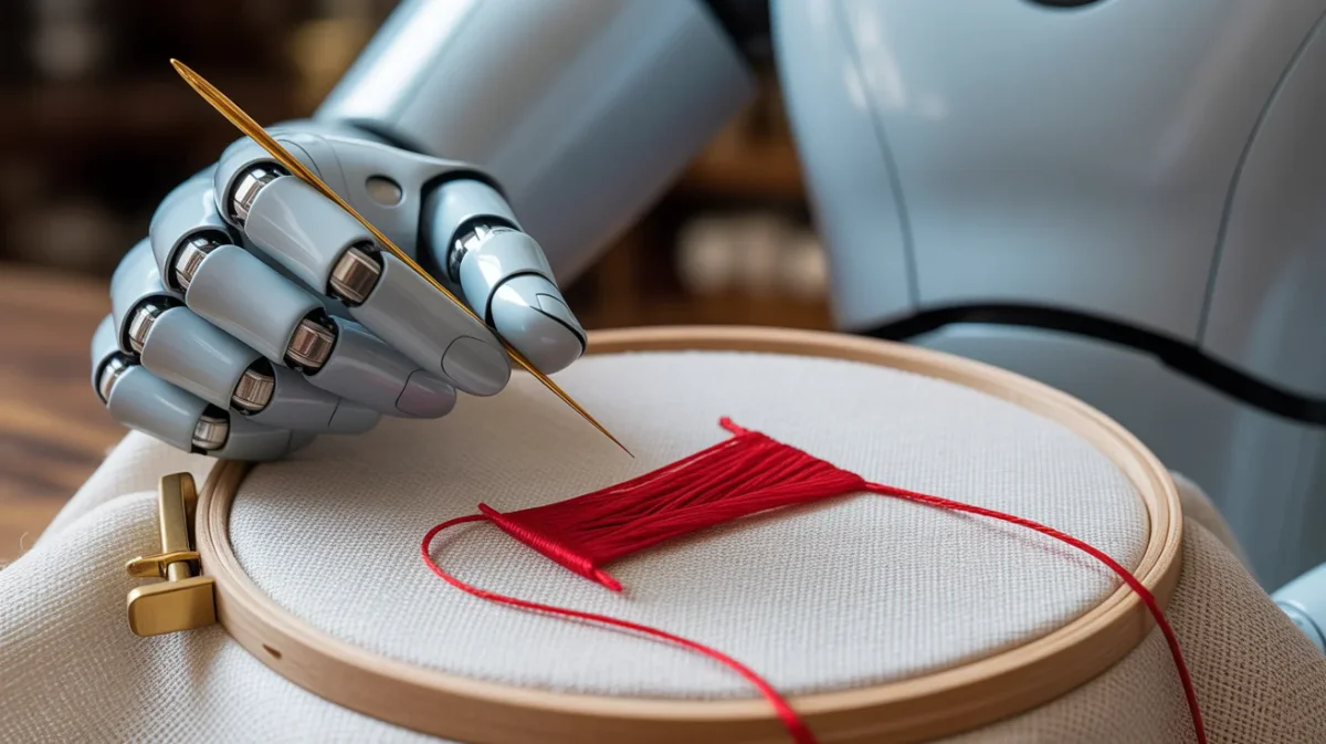 Chinese Humanoid Robot Performs First Ever Embroidery Demo