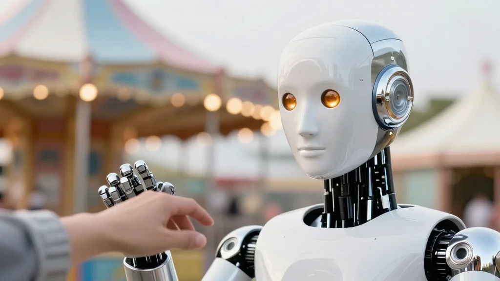 Humanoid Robot Ameca Debuts at San Mateo County Fair, Showcasing Multilingual Interaction
